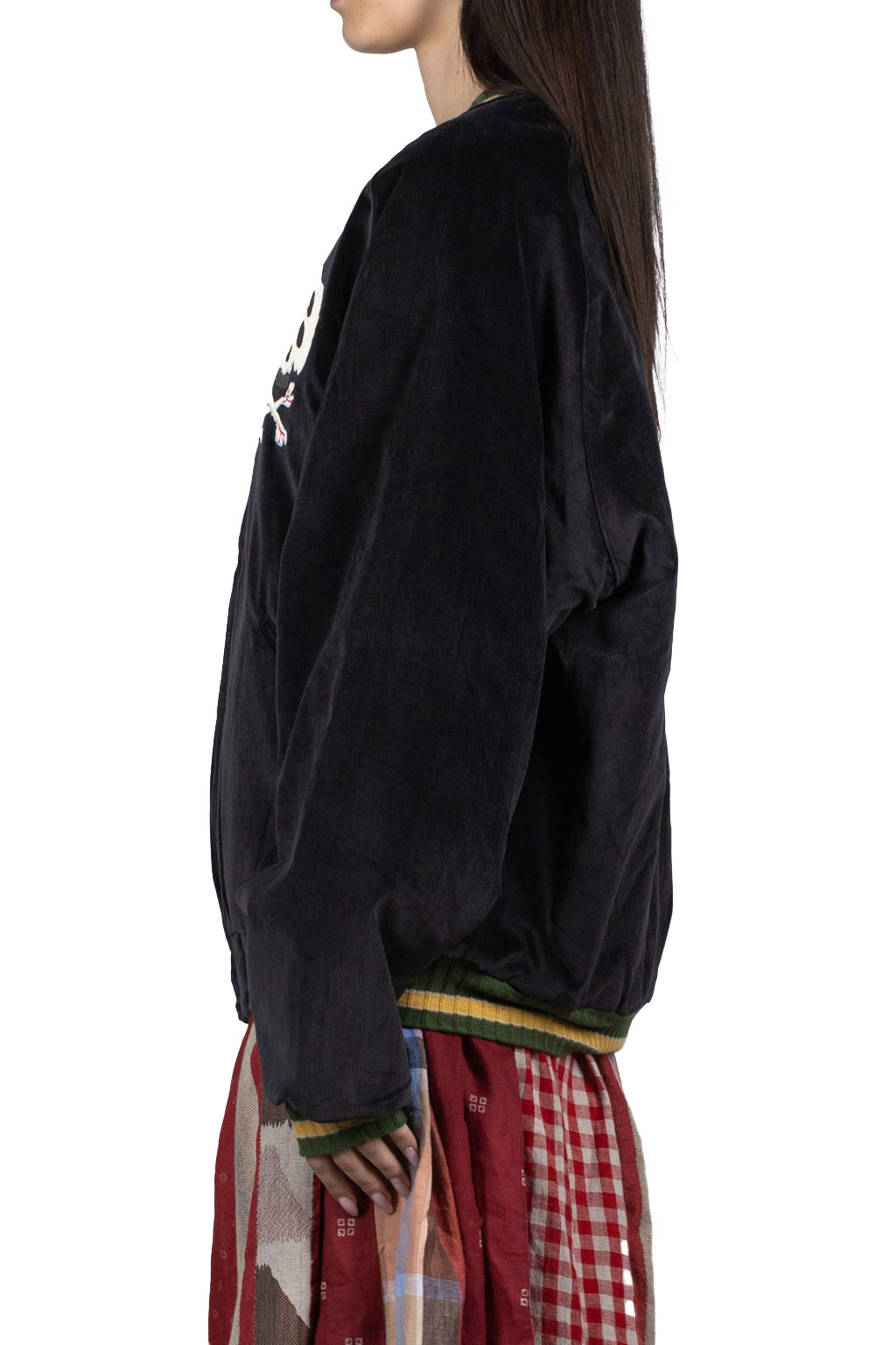 Kapital Sulfer Dyed Velvet Souvenir JKT (RAINSKULL) - Black