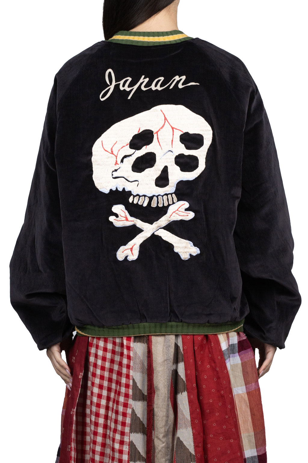 Kapital Sulfer Dyed Velvet Souvenir JKT (RAINSKULL) - Black