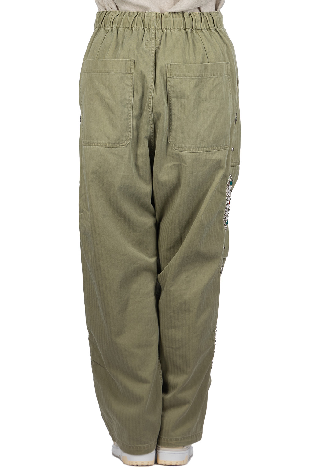 Kapital - Sulfur Herringbone EASY BAKER Pants (STUDS Remake) - Khaki