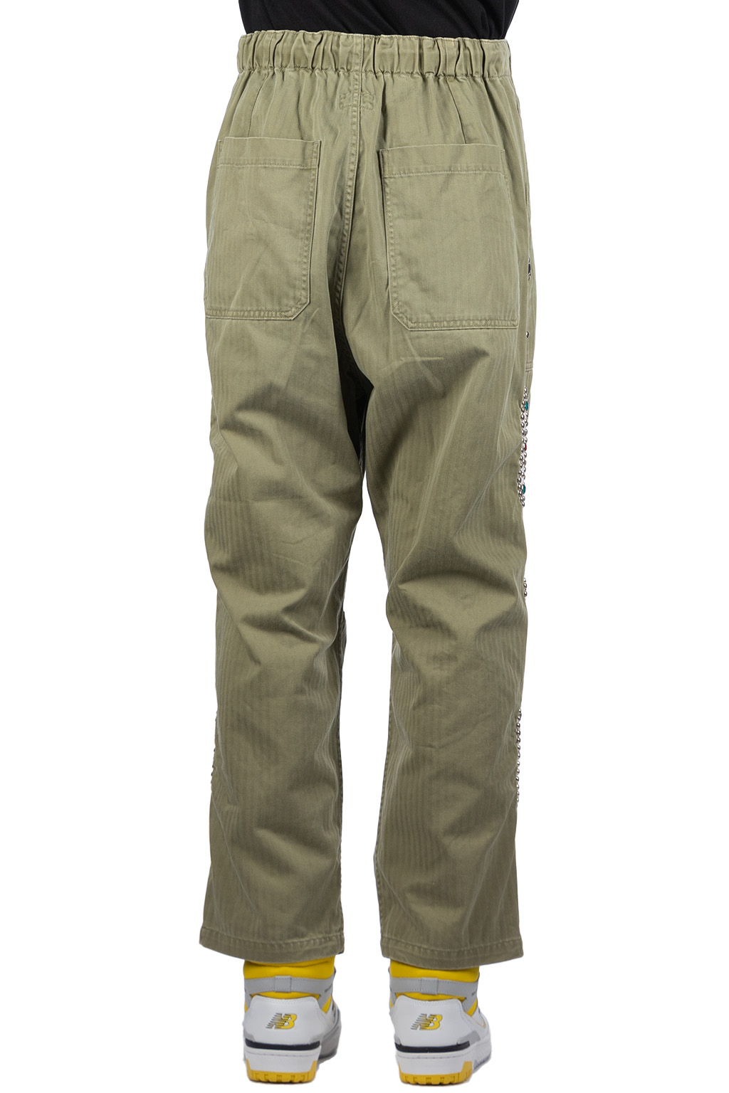 Kapital - Sulfur Herringbone EASY BAKER Pants (STUDS Remake) - Khaki