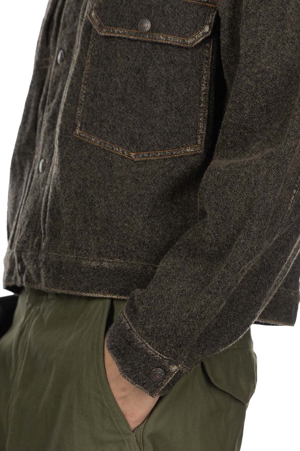 Kapital - Twill Aging Wool 1st Jacket - Faded Charcoal