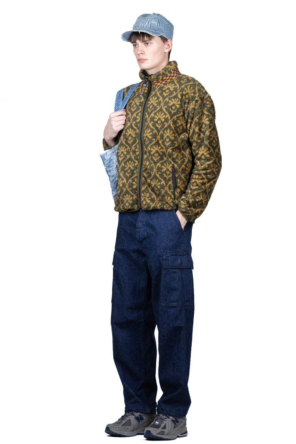 KAPITAL "Yosemite Arabesque Pattern Fleece Zip Blouson" 3 Colors  Unisex 5 Sizes