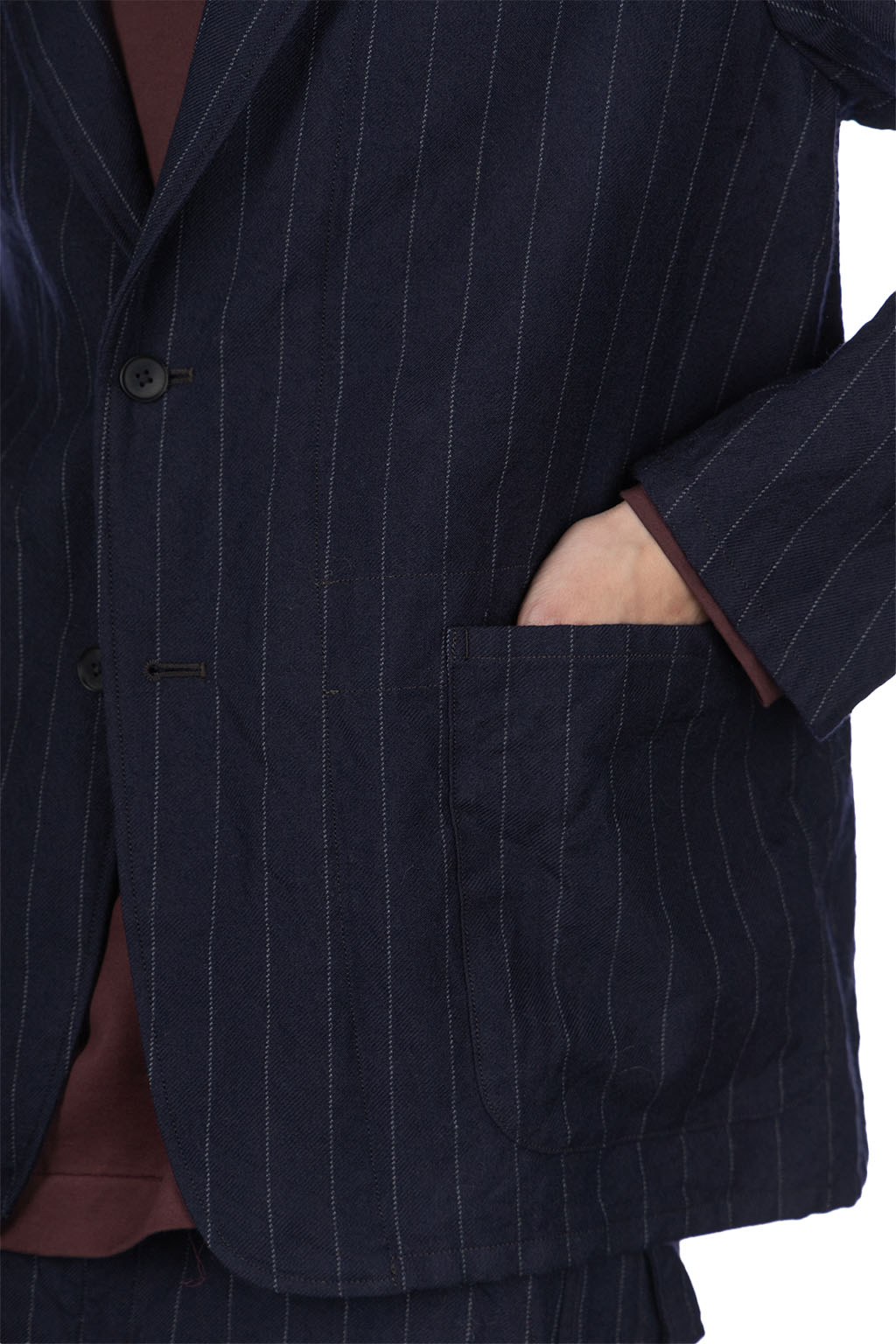 Kaptain Sunshine - Take Easy Jacket - Navy Stripe