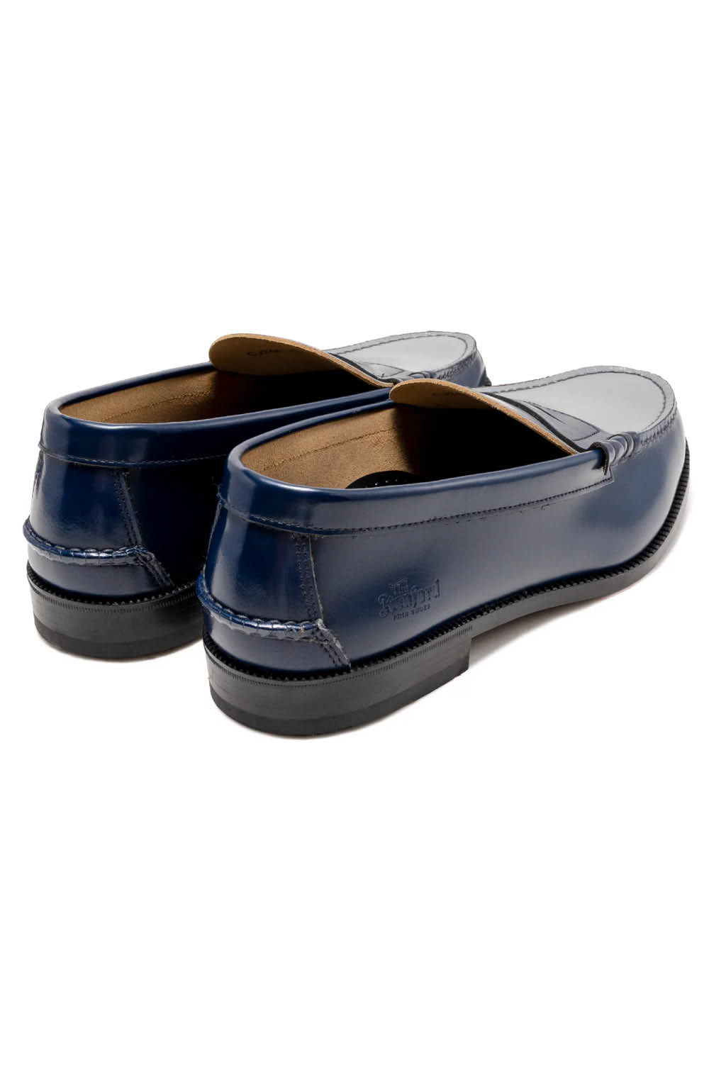 Kenford Fine Shoes - Mens Combi Loafers - Navy Grey