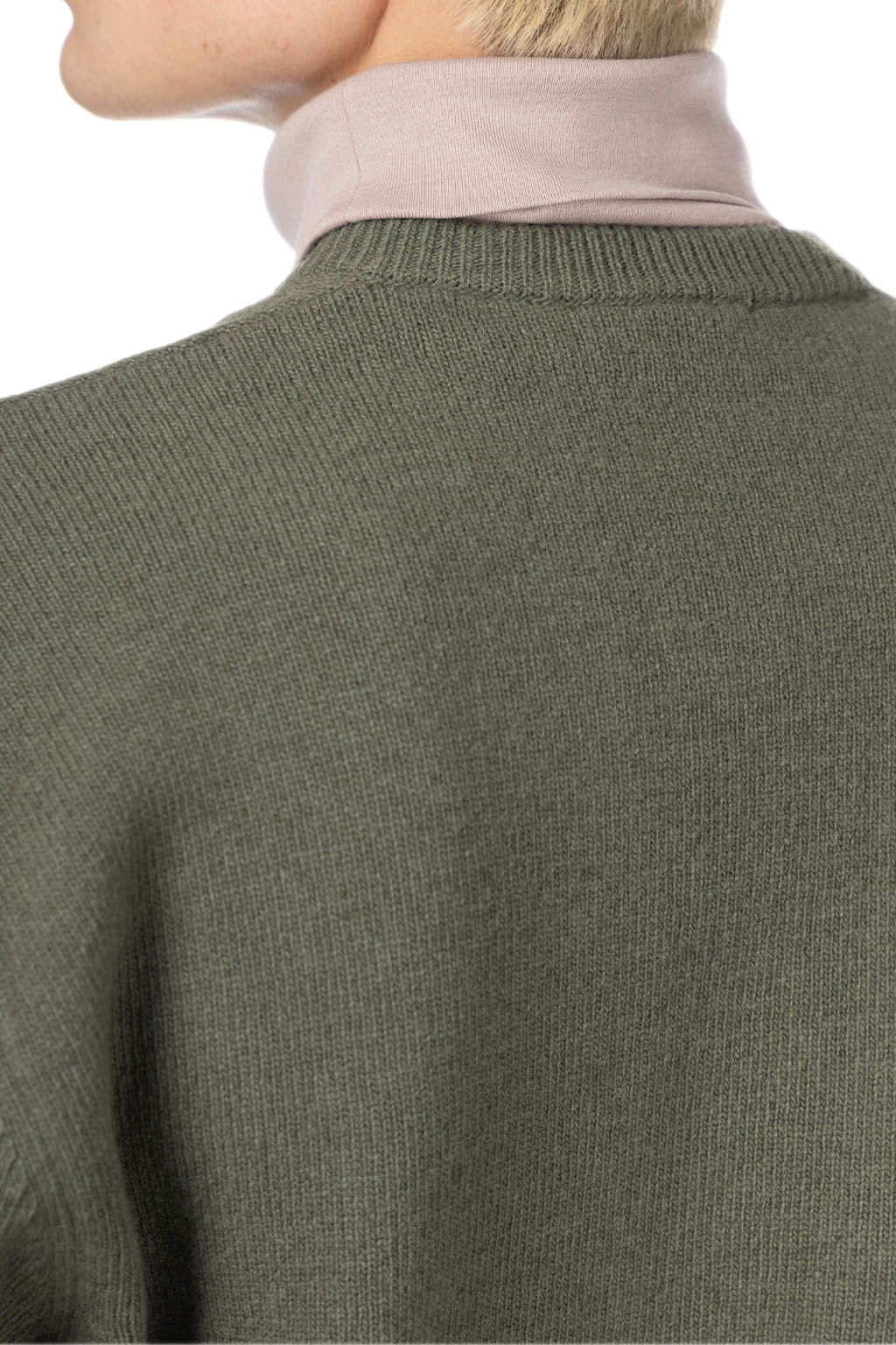 Lemaire - Deep V Neck Jumper - Light Moss