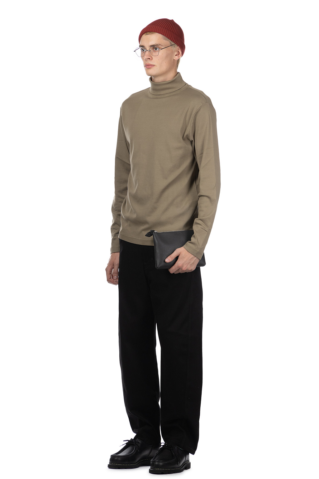 Lemaire - Long Sleeve Turtle Neck - Green Beige