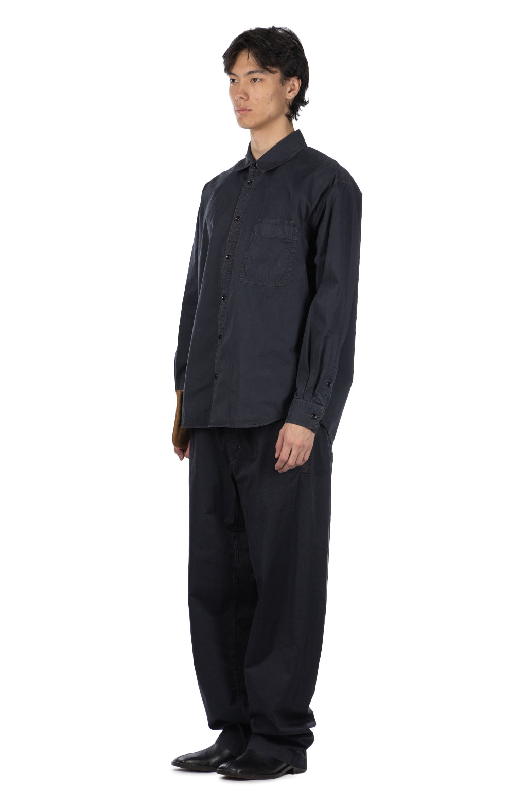 Lemaire - Relaxed Workwear Shirt-Ash Black