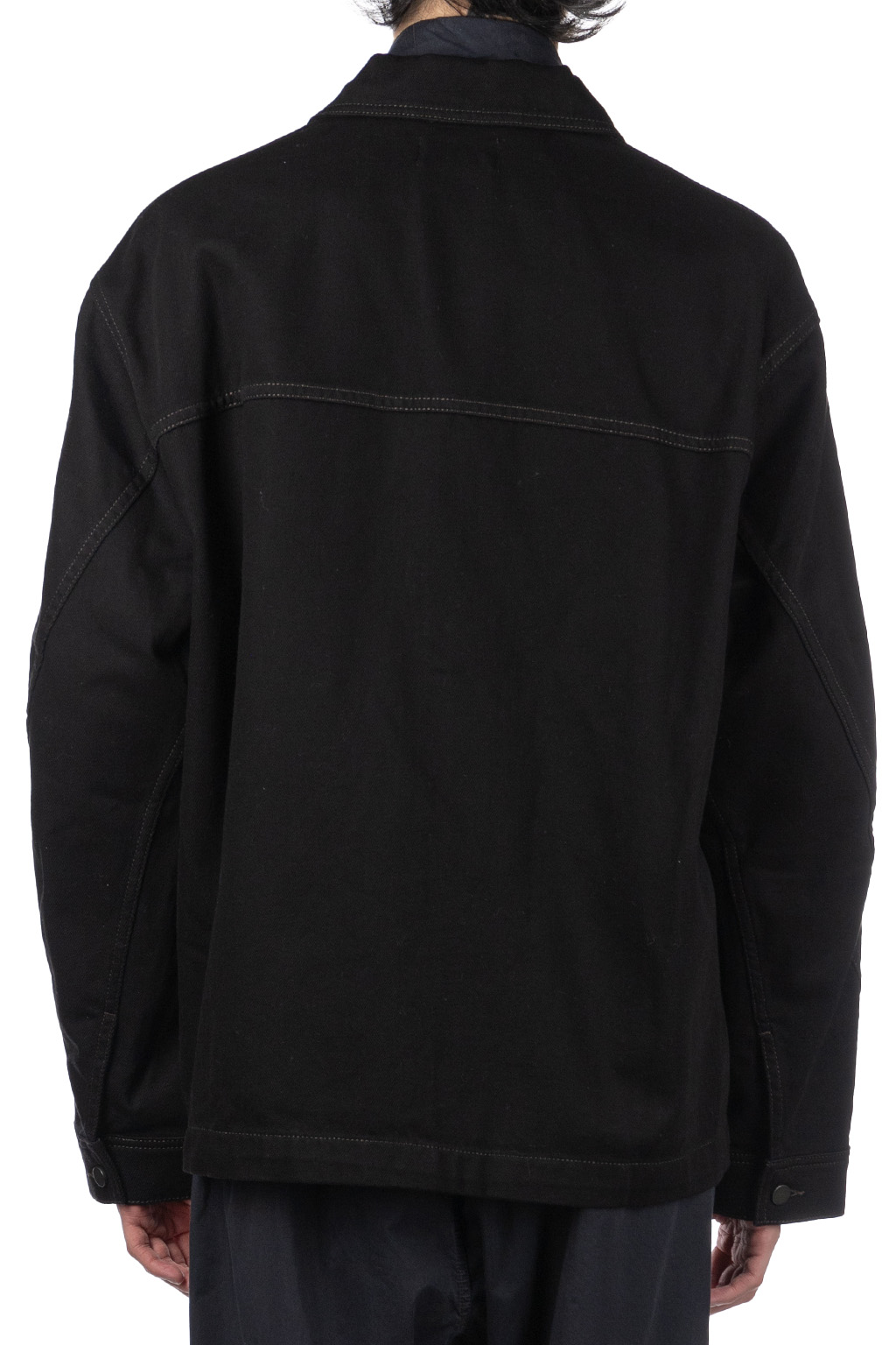 Lemaire - Twisted Sleeve Boxy overshirt-Black