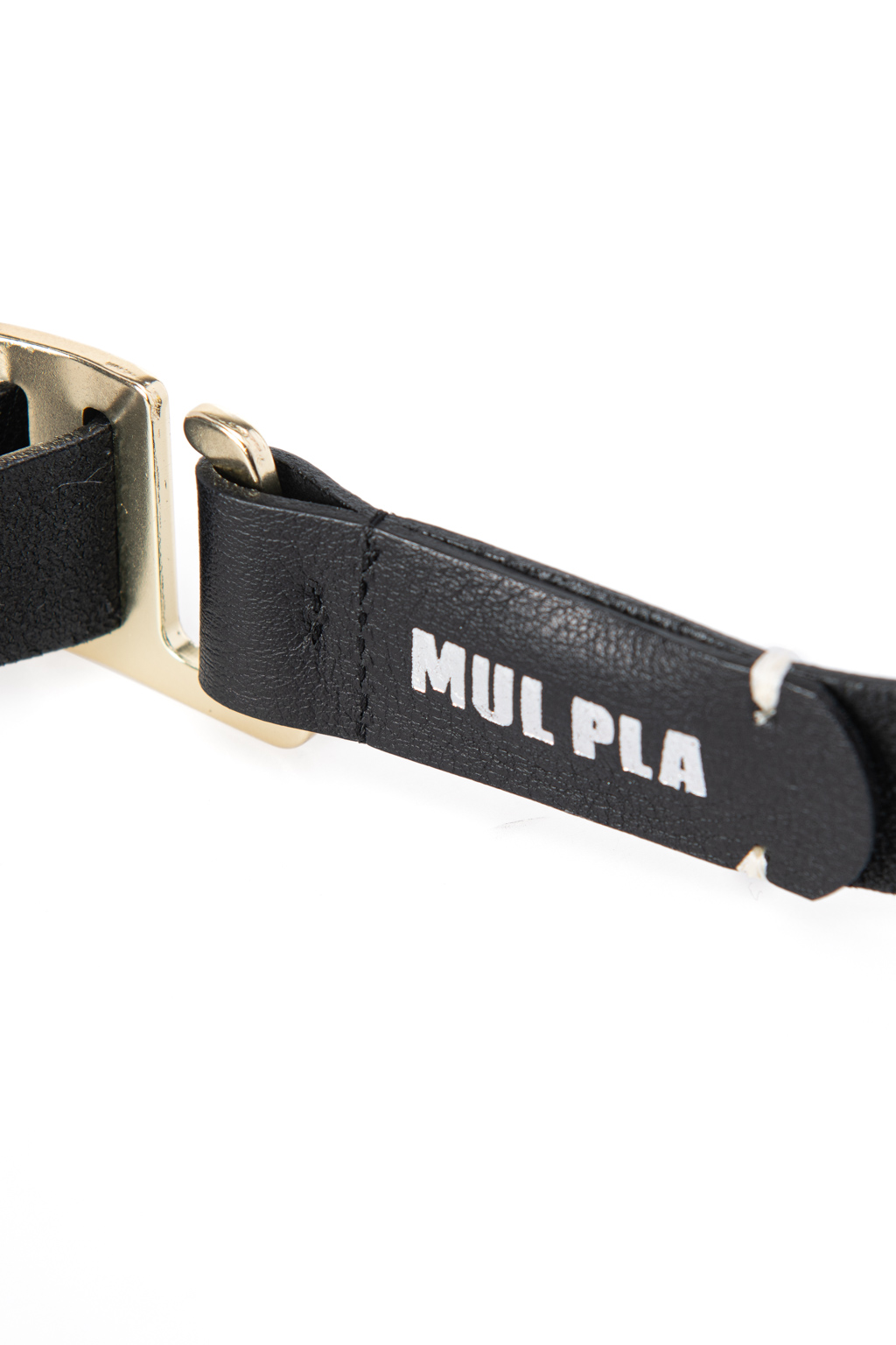 MUL PLA - Leather Belt - Black