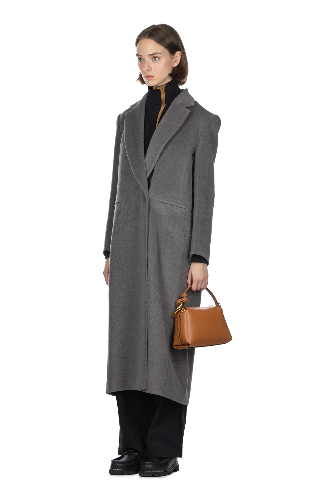 Mame Kurogouchi - Beaver Finished Alpaca Wool Chester Coat