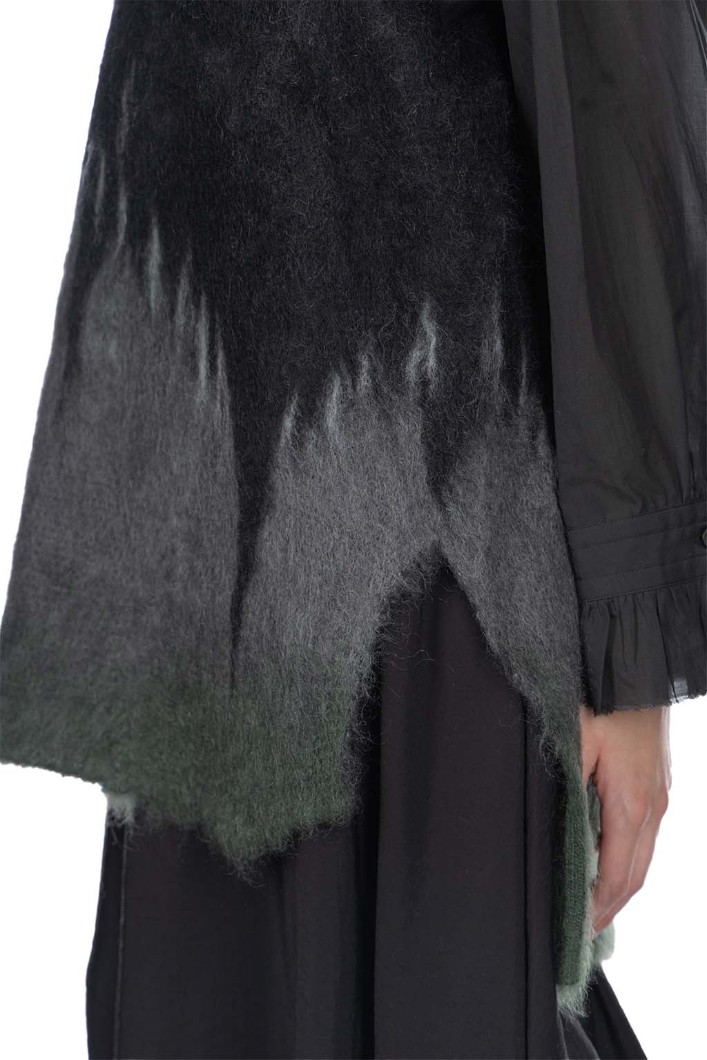 Mame Kurogouchi - Drip Glaze Pattern Mohair Knitted Vest