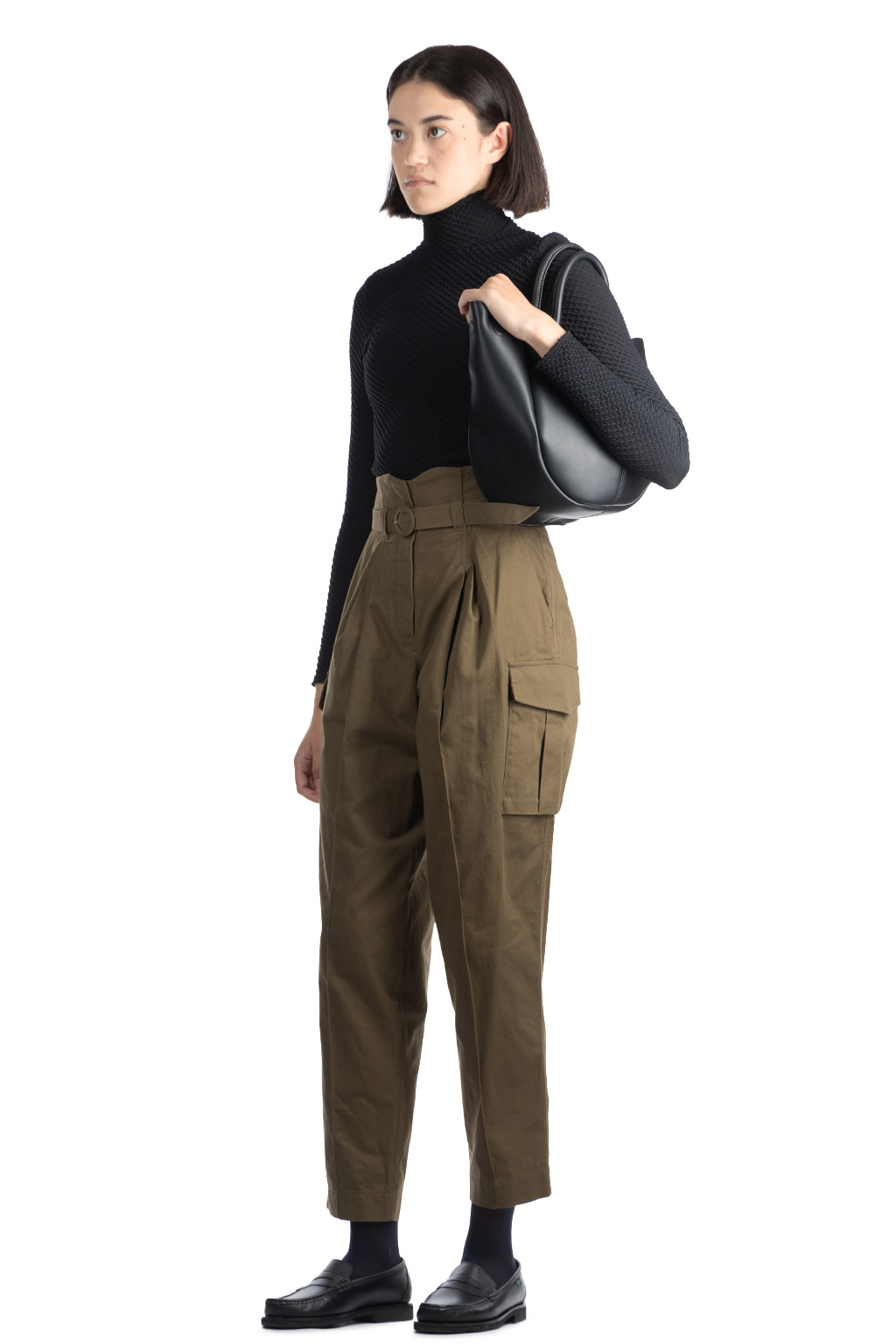 Mame Kurogouchi - Military Style Dressy Pants-Khaki