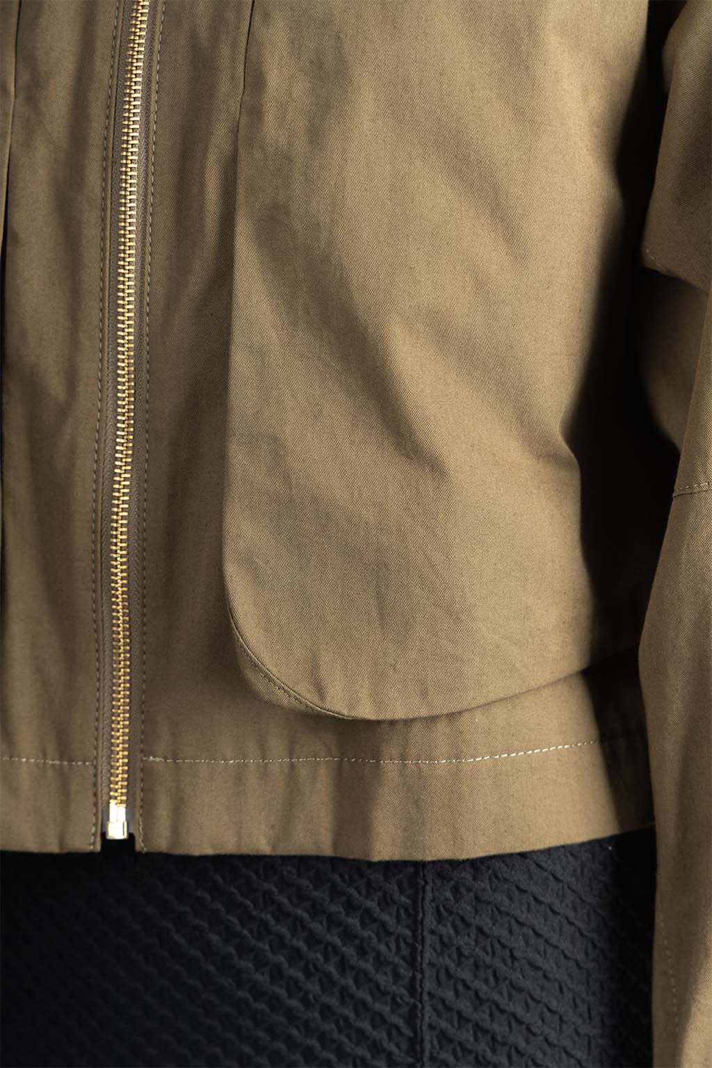 Mame Kurogouchi - Military Style Jacket-Khaki