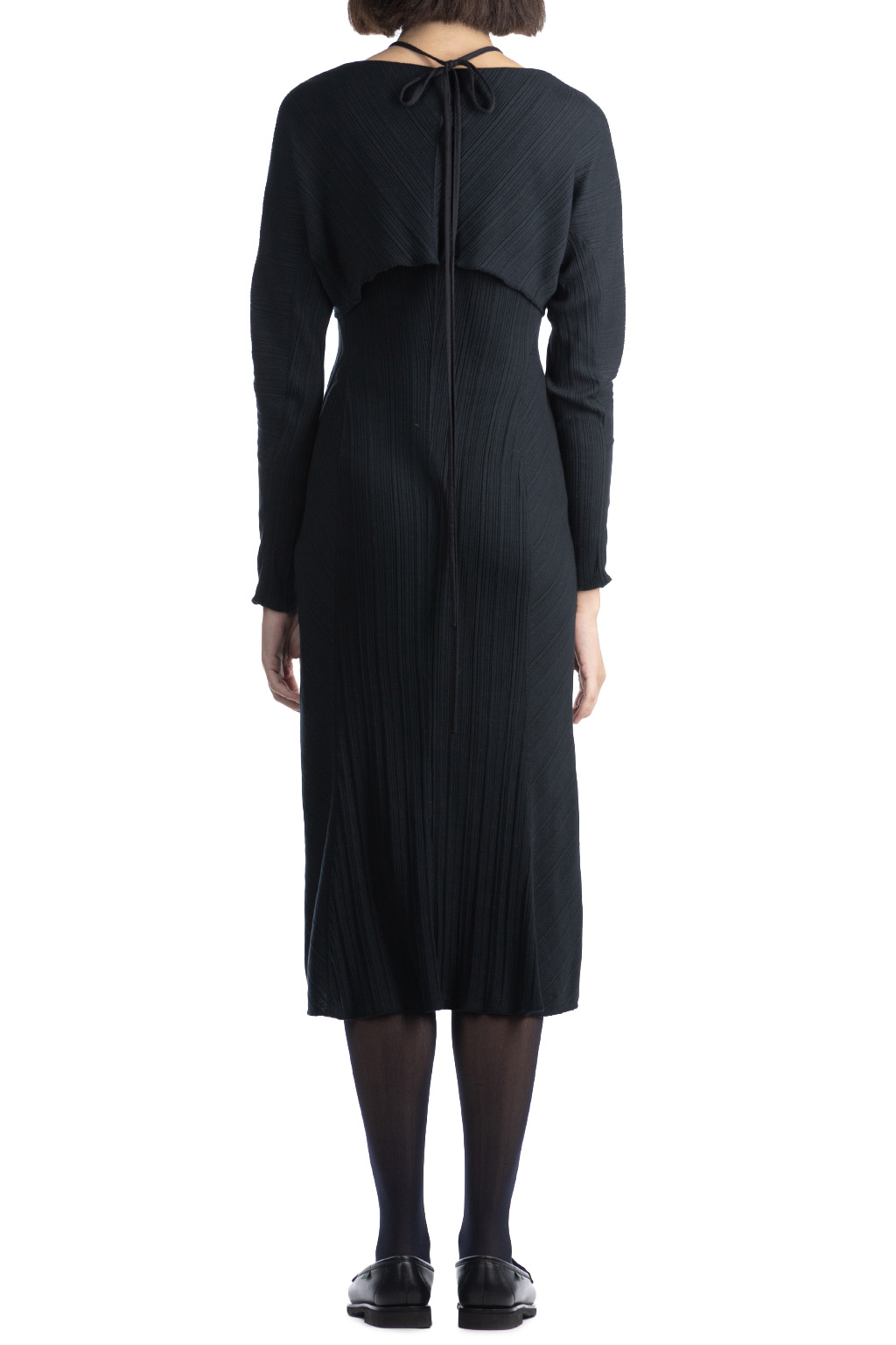 Mame Kurogouchi - Long Sleeve Dress-Black