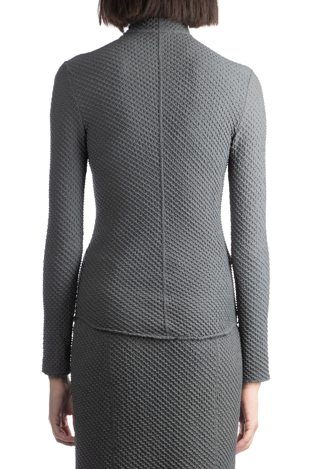 Mame Kurogouchi - Turtleneck Top-Grey