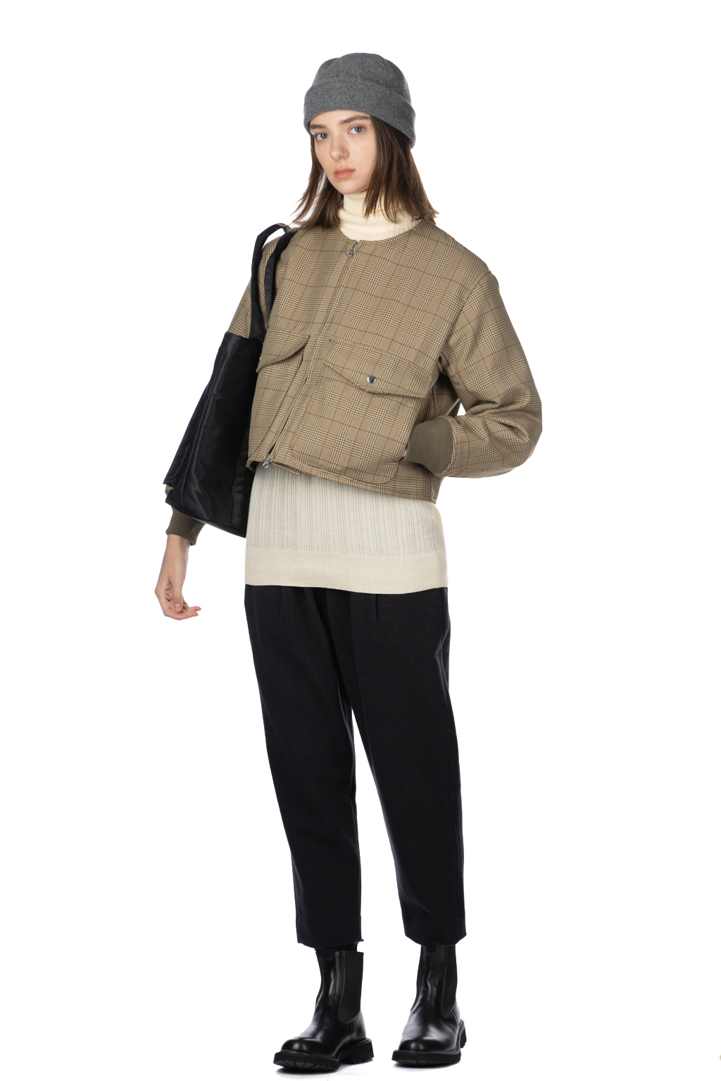 Manon - CHECK BOMBER JACKET