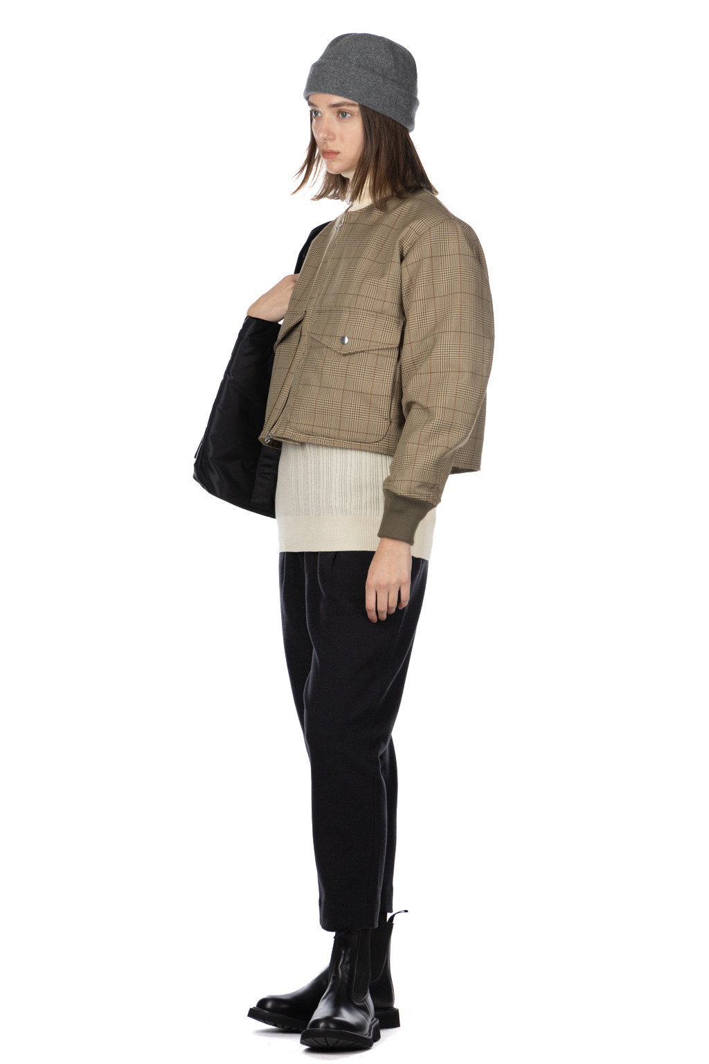 Manon - CHECK BOMBER JACKET