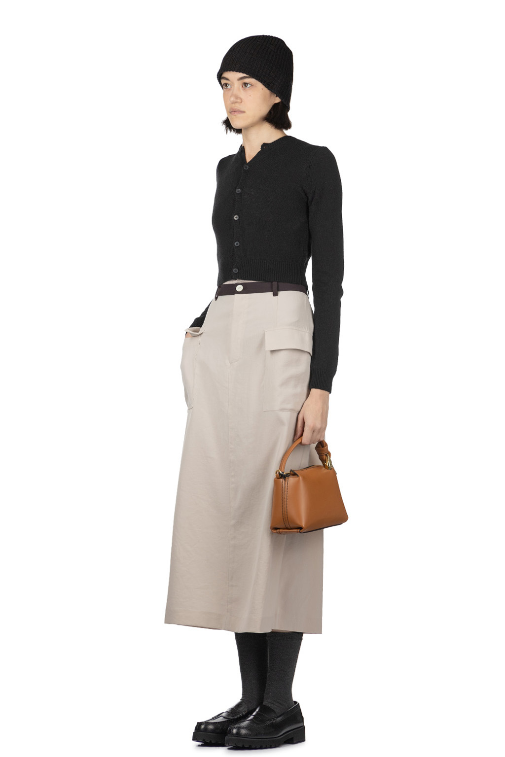 Manon - Dry Twill Tight Skirt - Beige