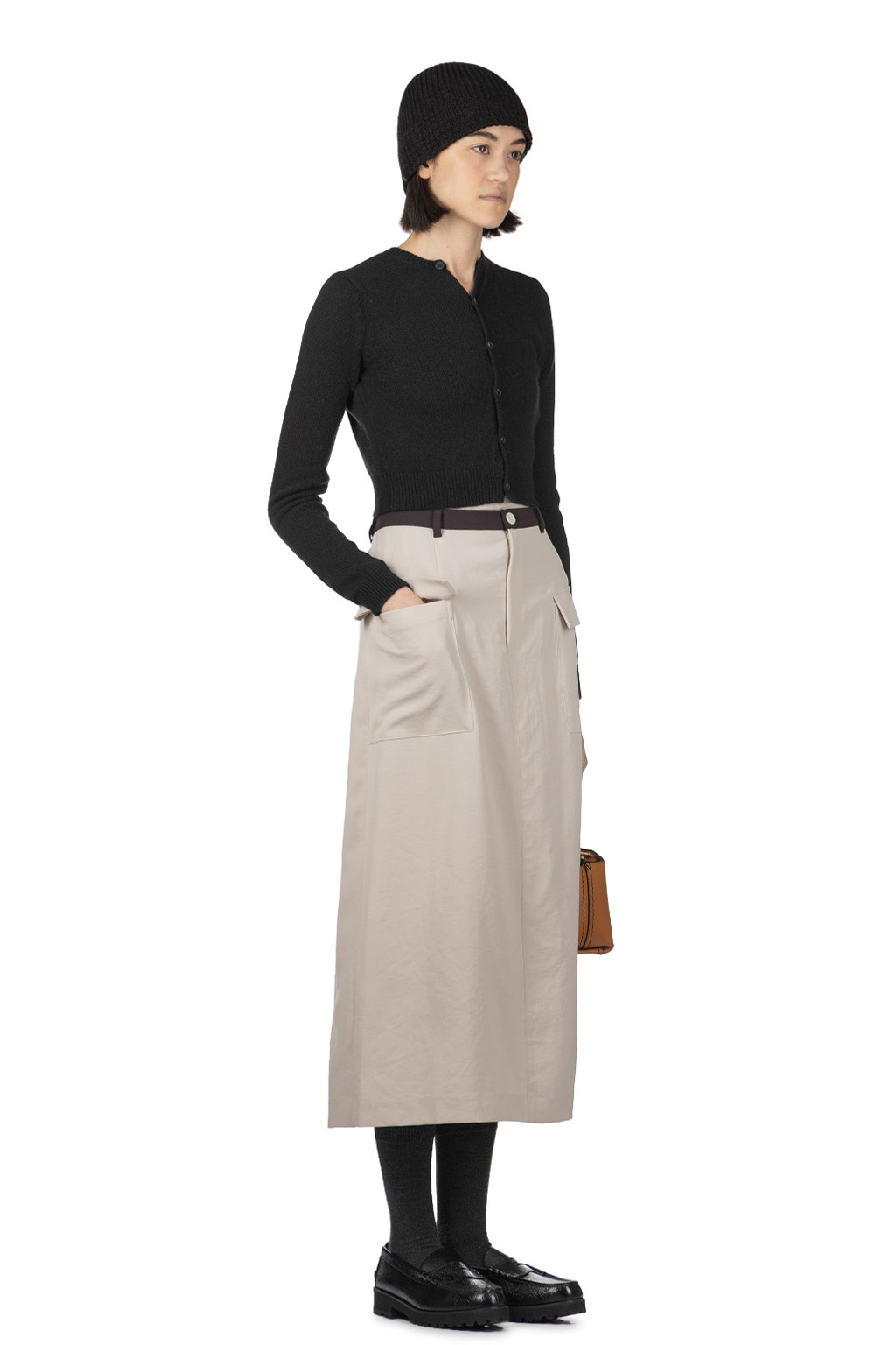 Manon - Dry Twill Tight Skirt - Beige