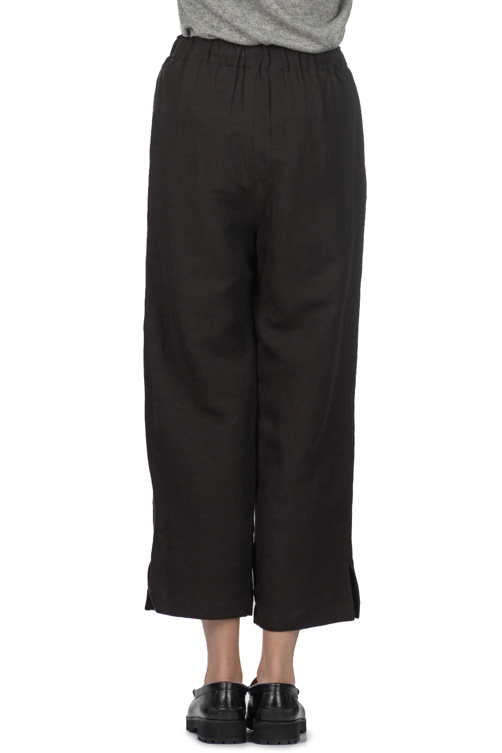 Manon - Slit Easy Pants - Black