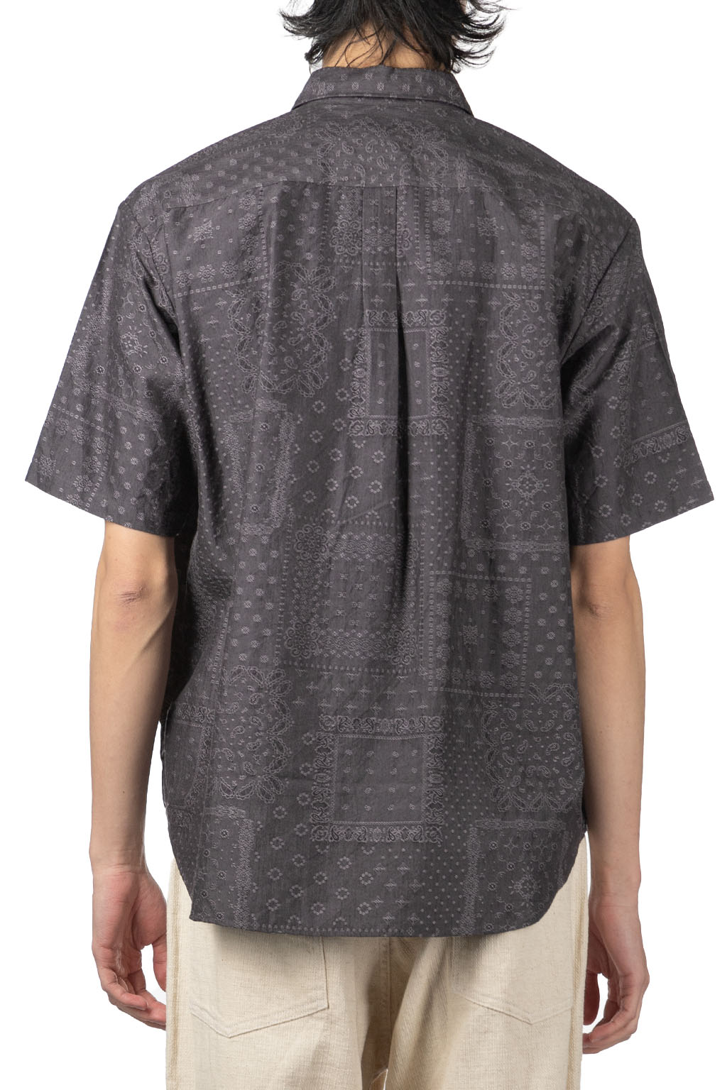 Manual Alphabet - Bandana JQ Loose Fit SS Shirt- Grey