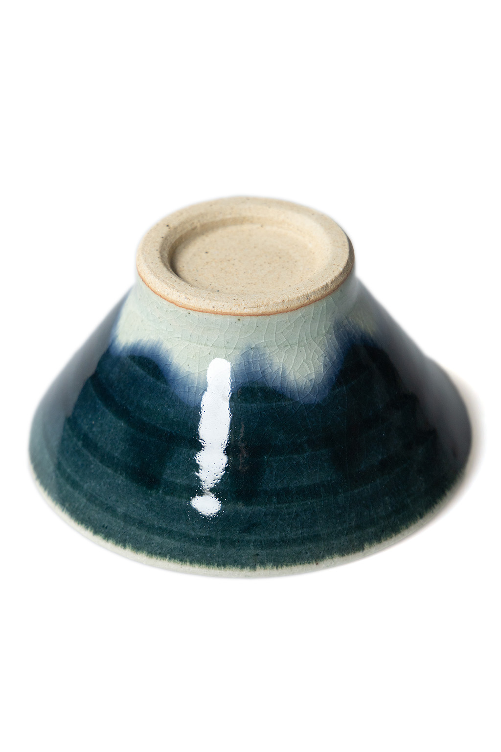 Mino Pottery - Fuji Mountain Bowl - Navy