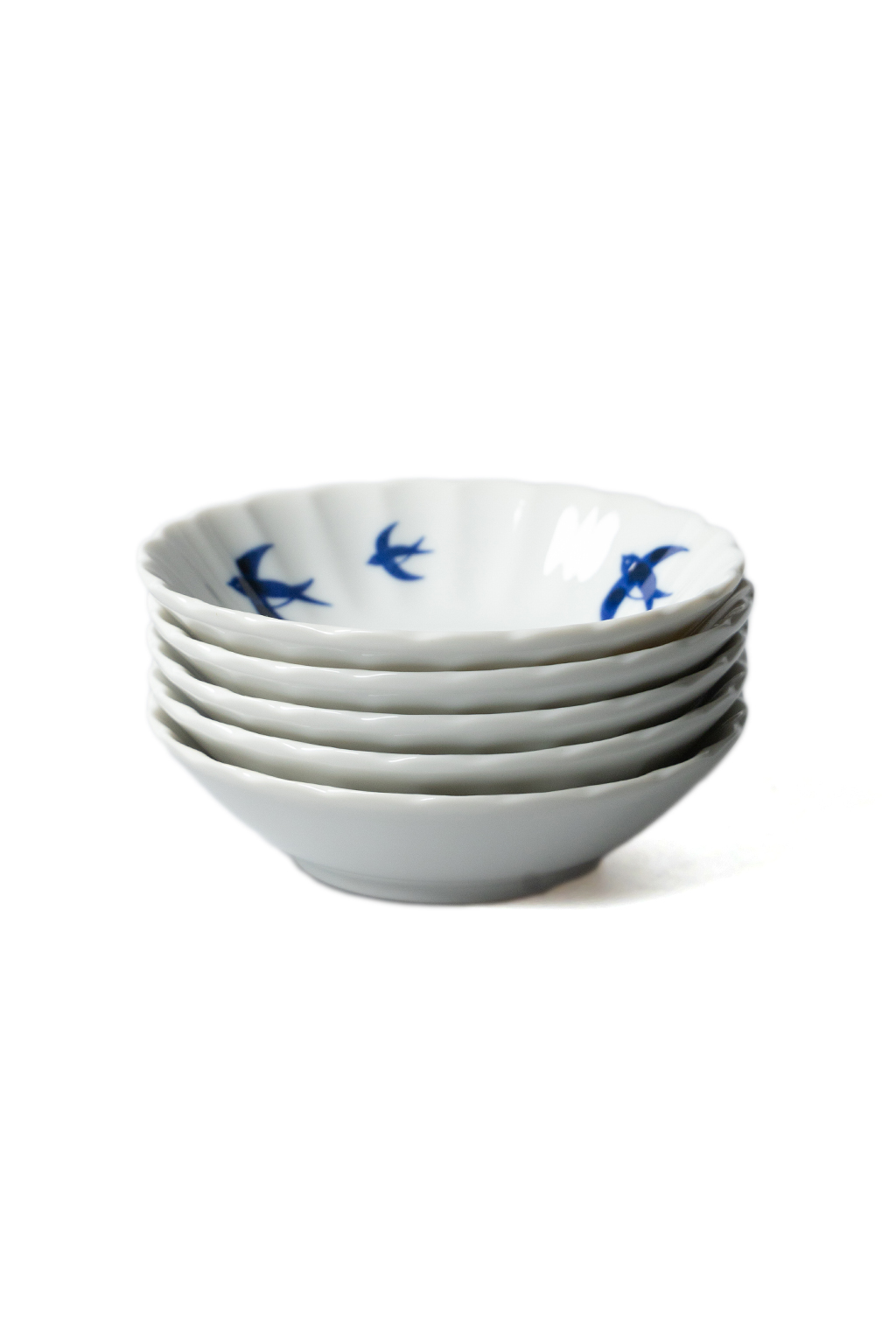 Mino Pottery - Swallow 13.5cm Bowl Set of 5