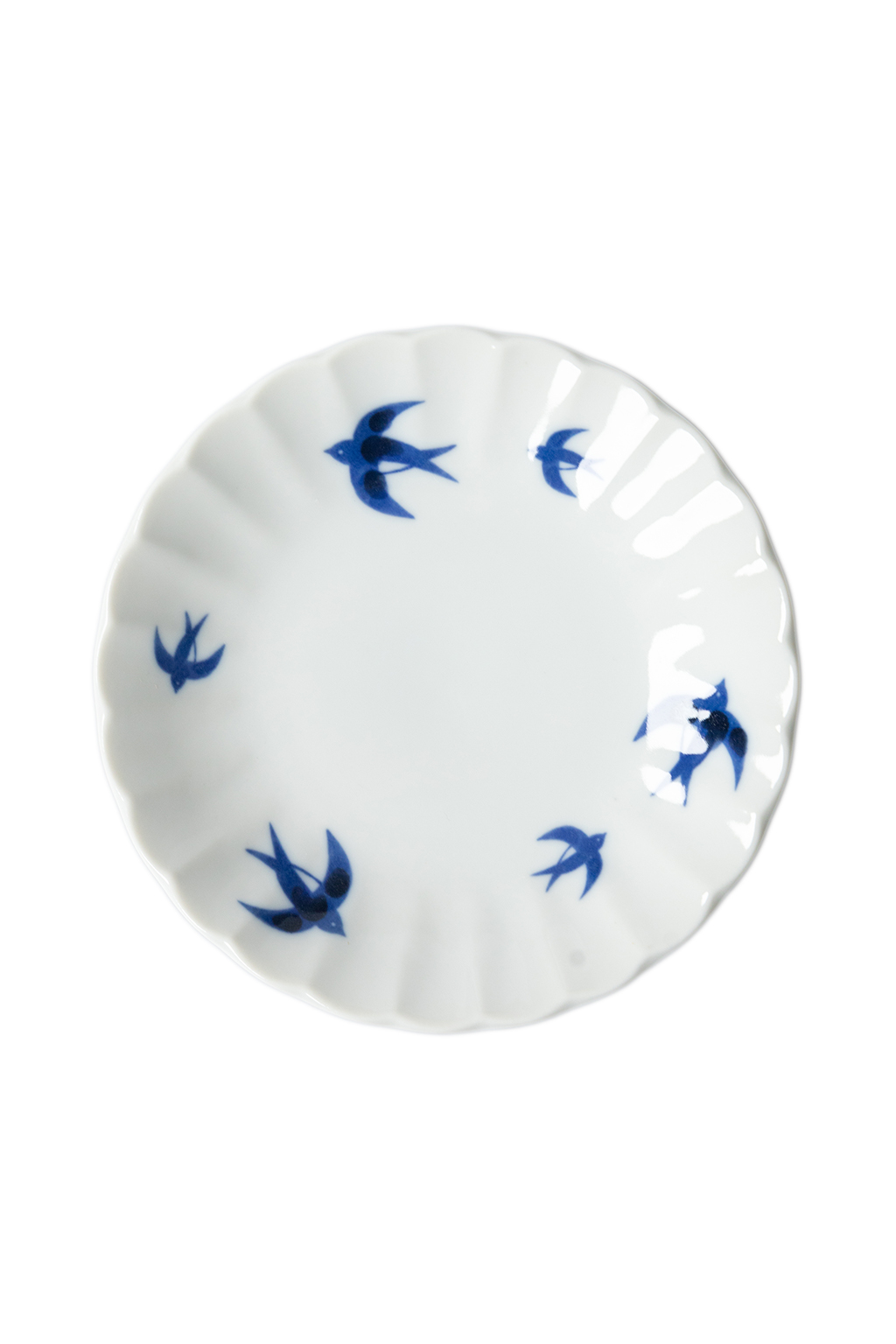 Mino Pottery - Swallow 15cm Plate Set of 5