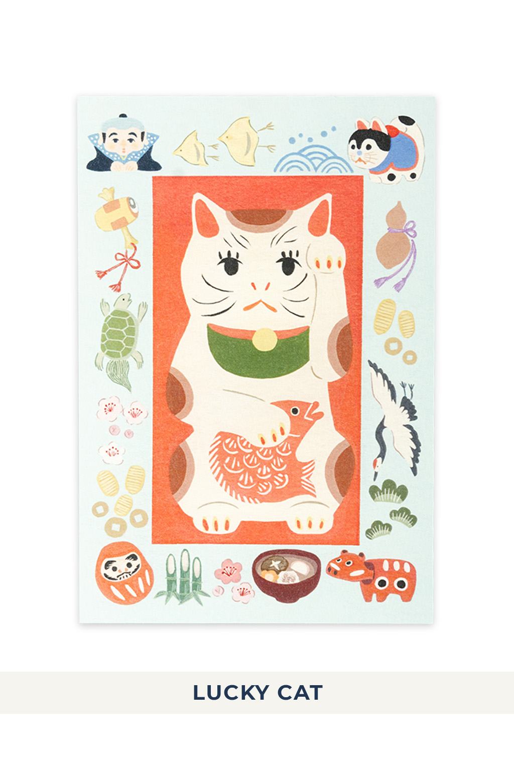 Mino Washi - Cat in the Picture Book Post Card - 8 choices