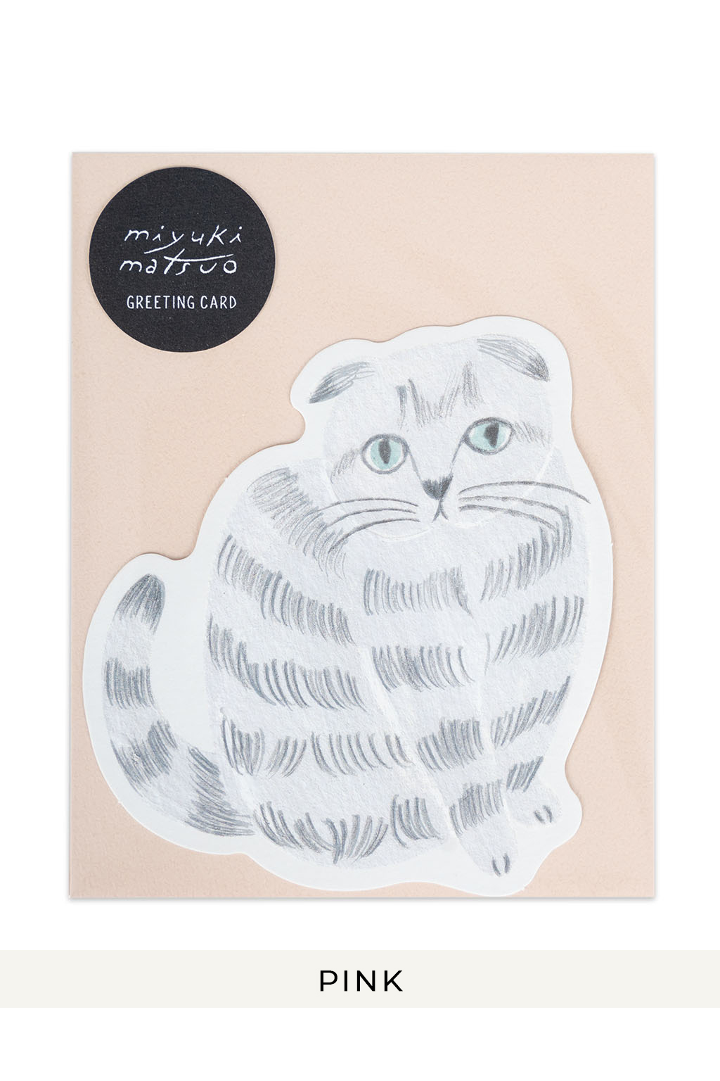 Mino Washi - Miyuki Matsubara Cat Greeting Cards 4 Choices