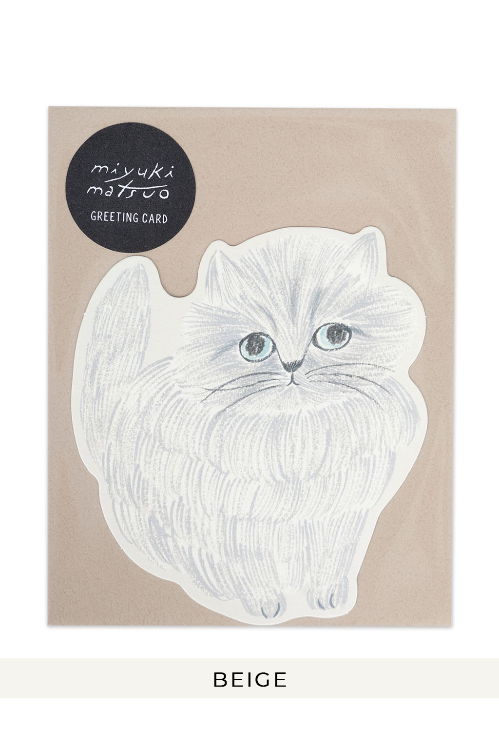 Mino Washi - Miyuki Matsubara Cat Greeting Cards 4 Choices