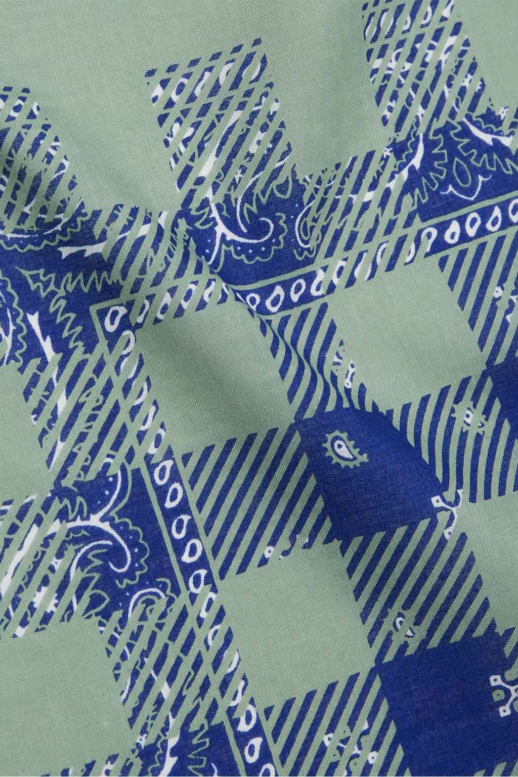 N. Hoolywood Bandana - Green and Blue