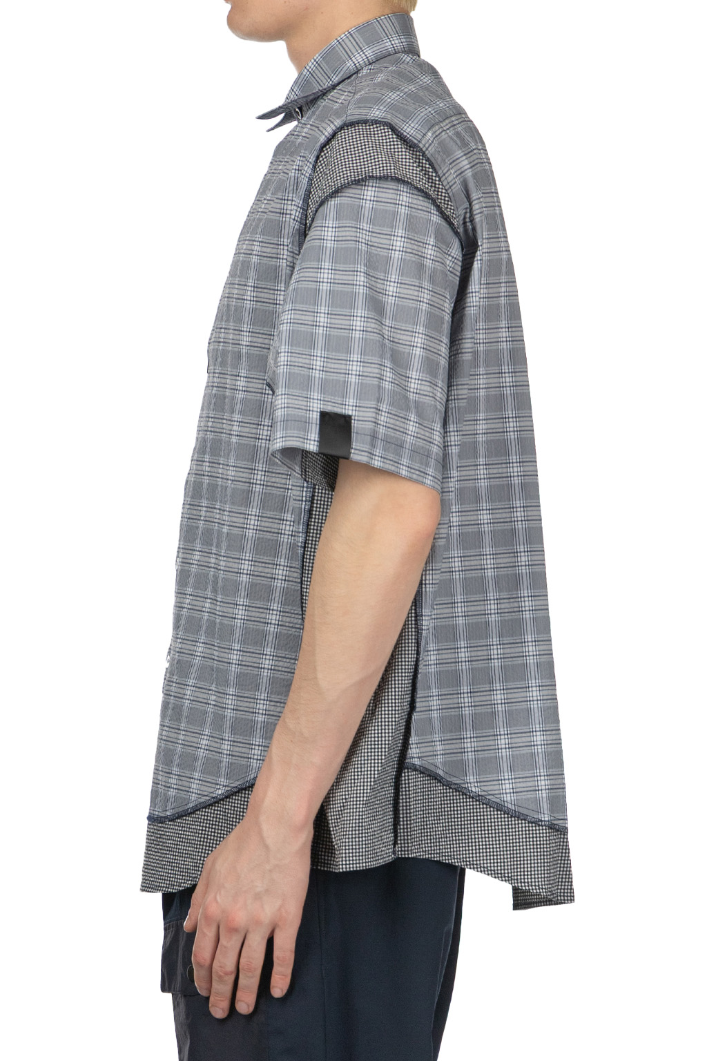 N Hoolywood - Half Sleeve Shirt - Grey Check