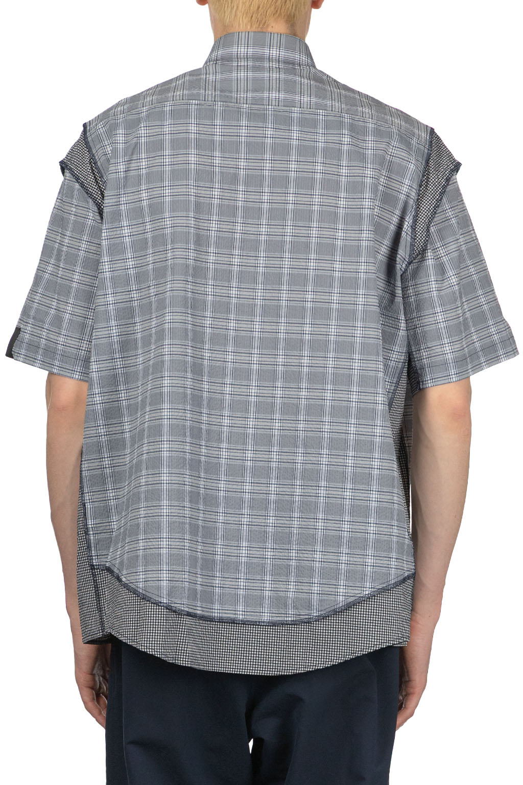 N Hoolywood - Half Sleeve Shirt - Grey Check