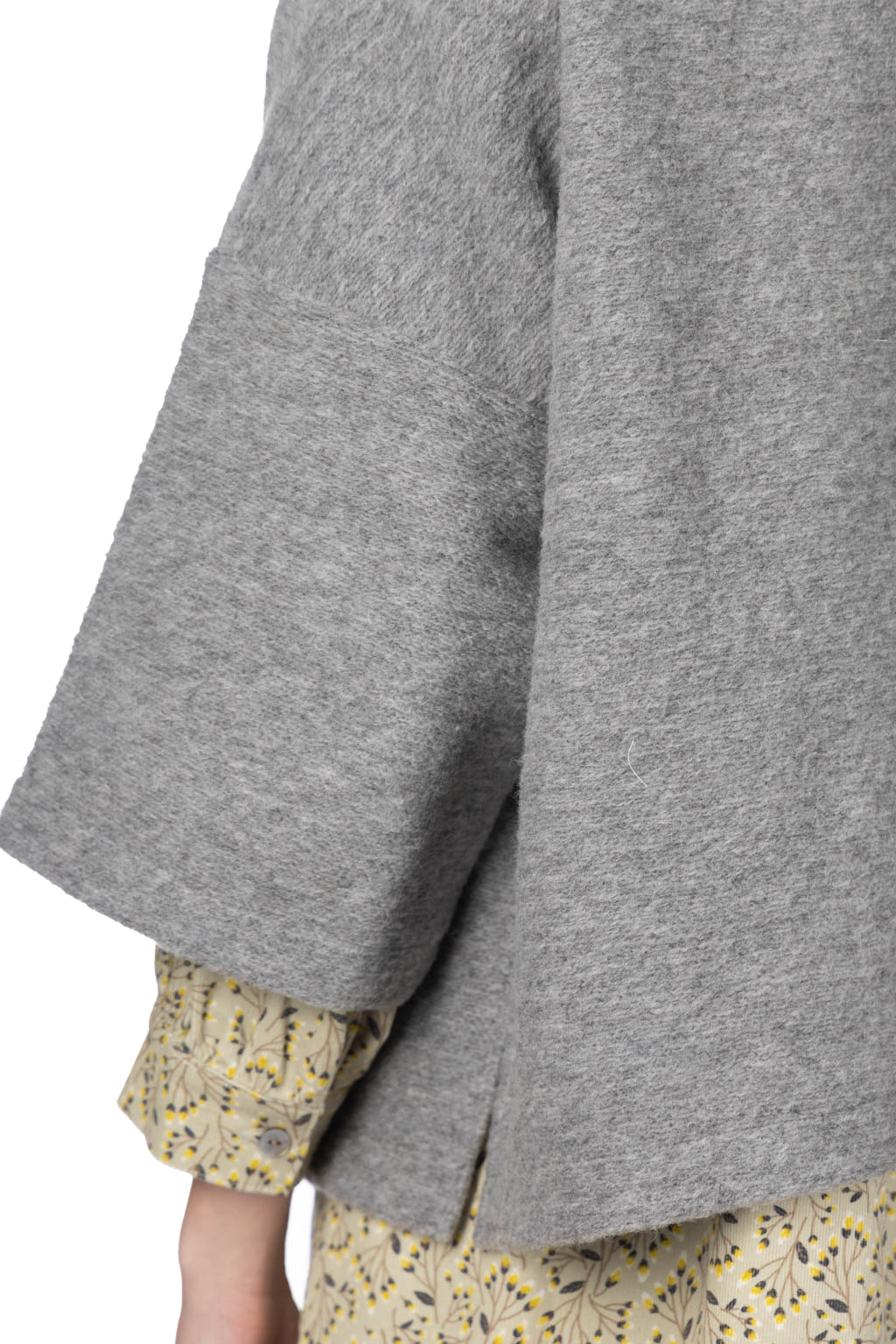 NARU  - Travel Wool High Neck Pullover - Heather Grey