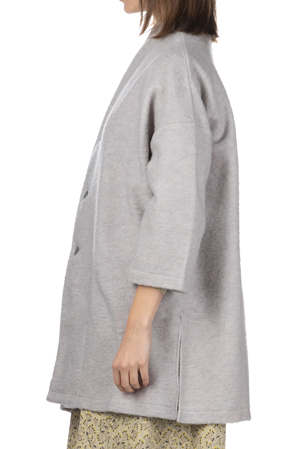 NARU  - Travel Wool Notch Coat - Heather Grey