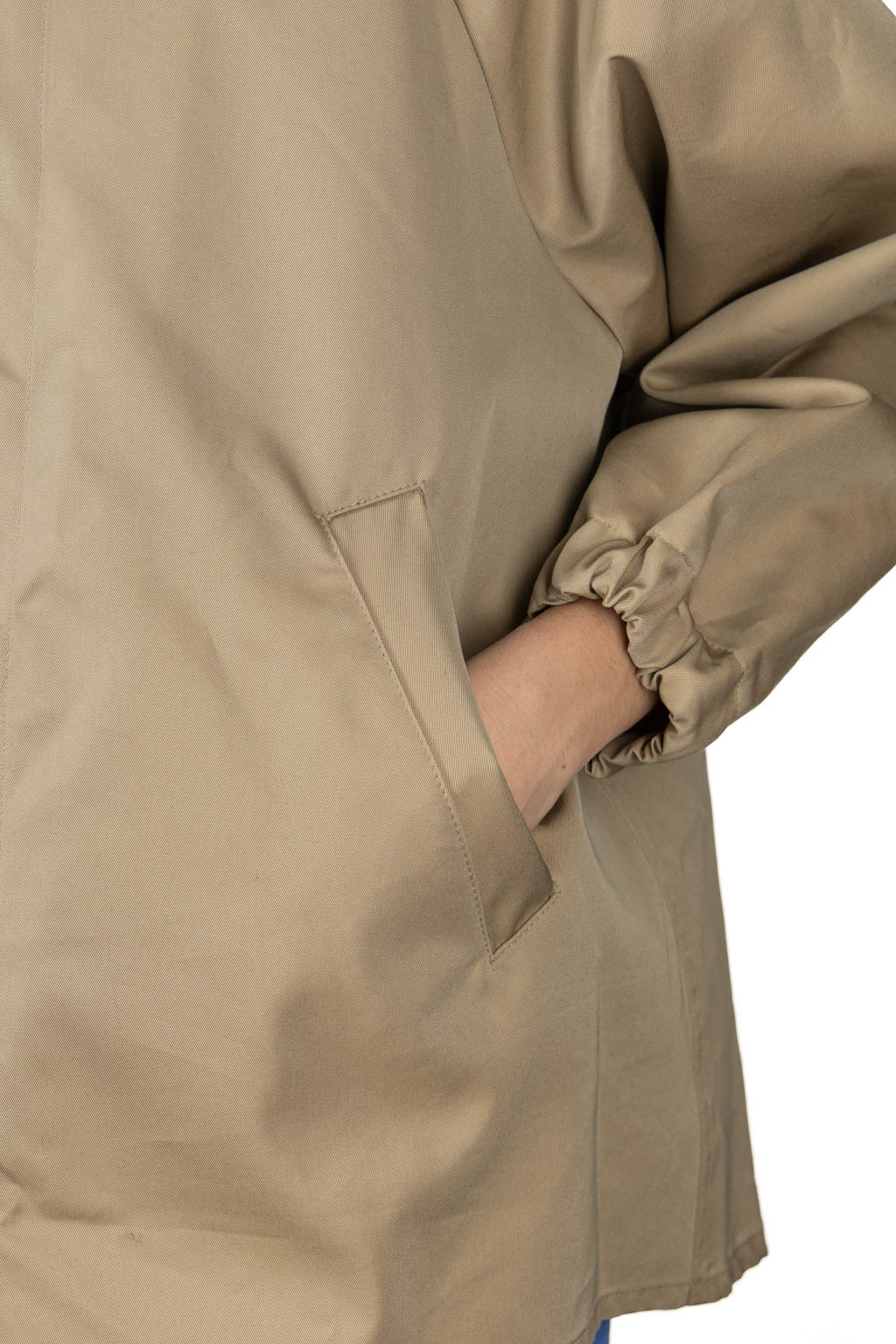 NARU  - Water Repellent Short Trench Coat - Beige