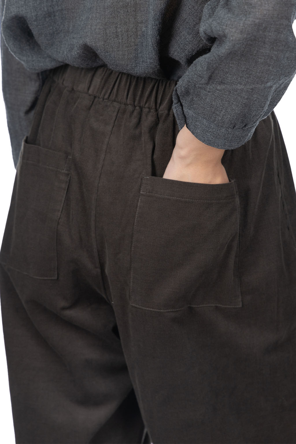 Nachukara - Corduroy Pants - Charcoal