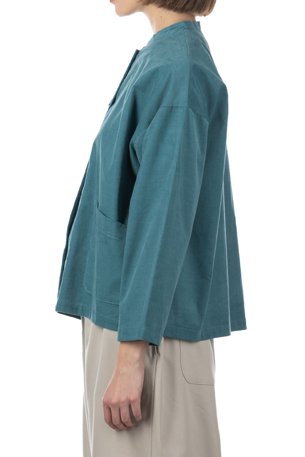 Nachukara - Corduroy Work Jacket - Blue Green