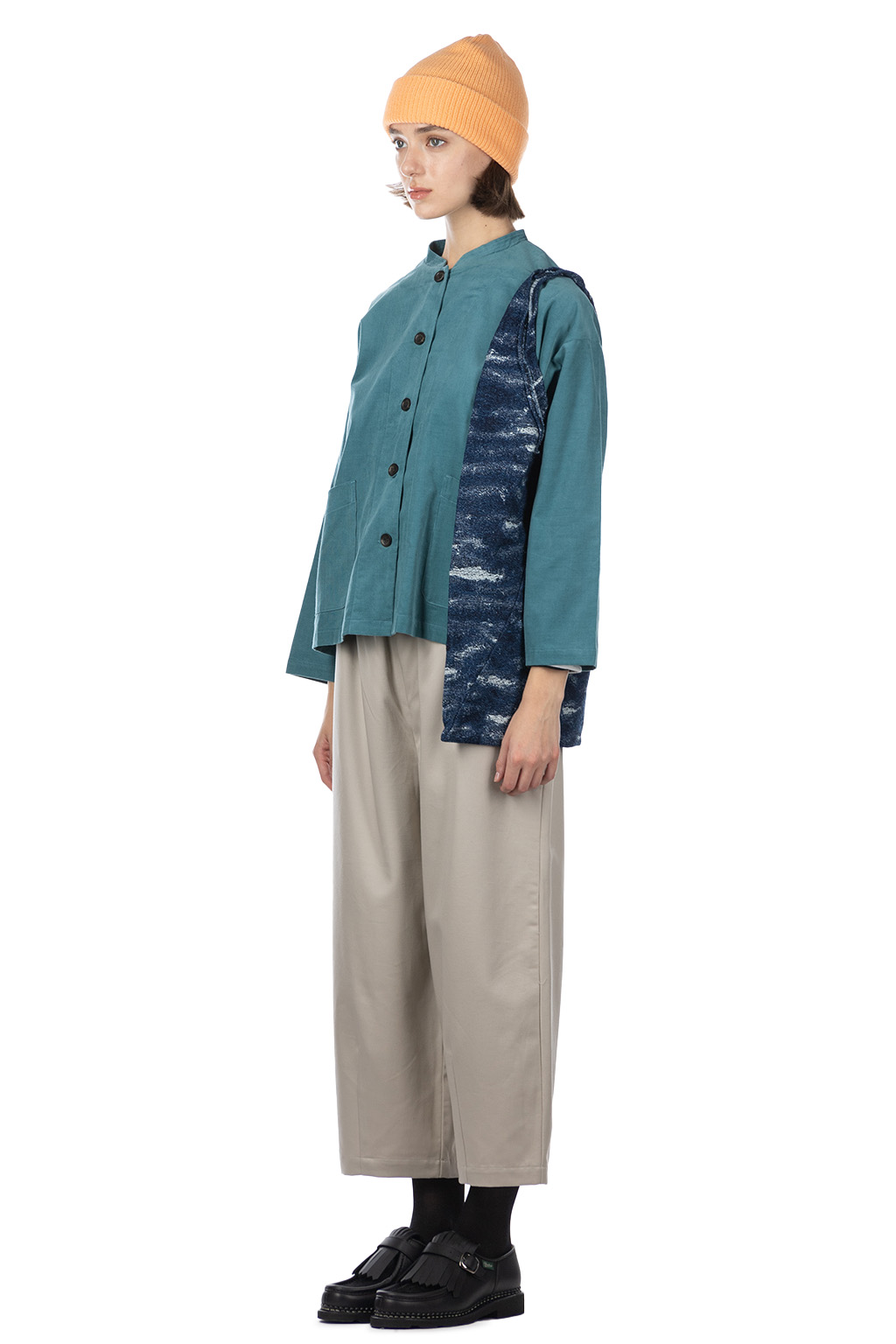 Nachukara - Corduroy Work Jacket - Blue Green