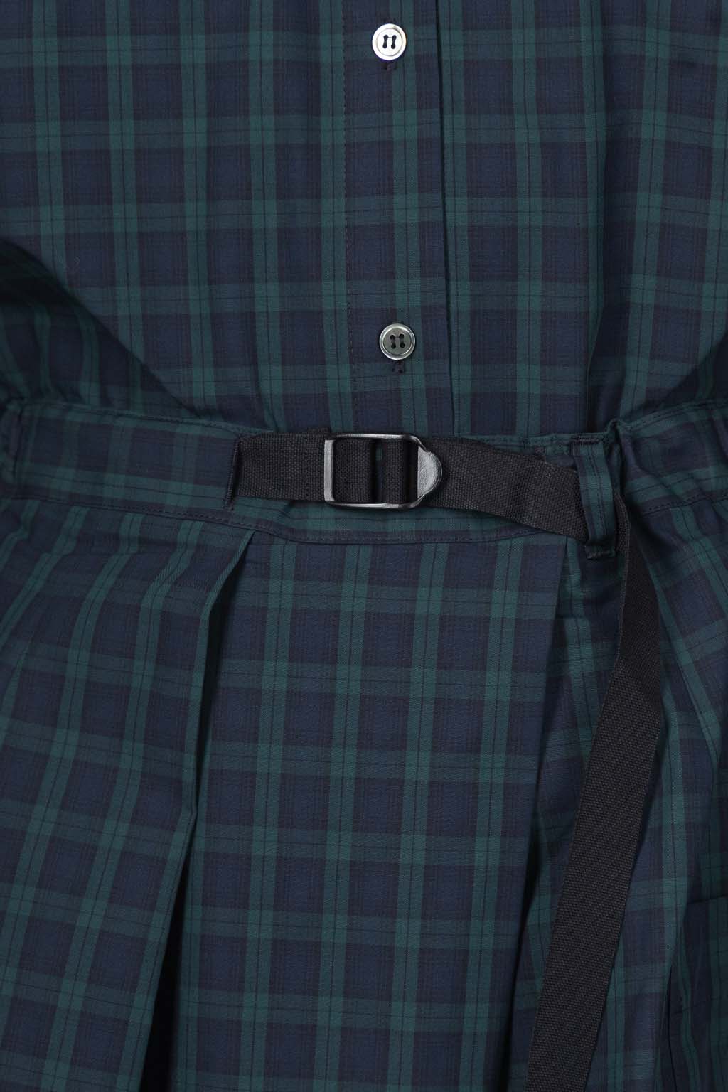 Nachukara - DOVERS: Typewriter Check Skirt - Black Watch