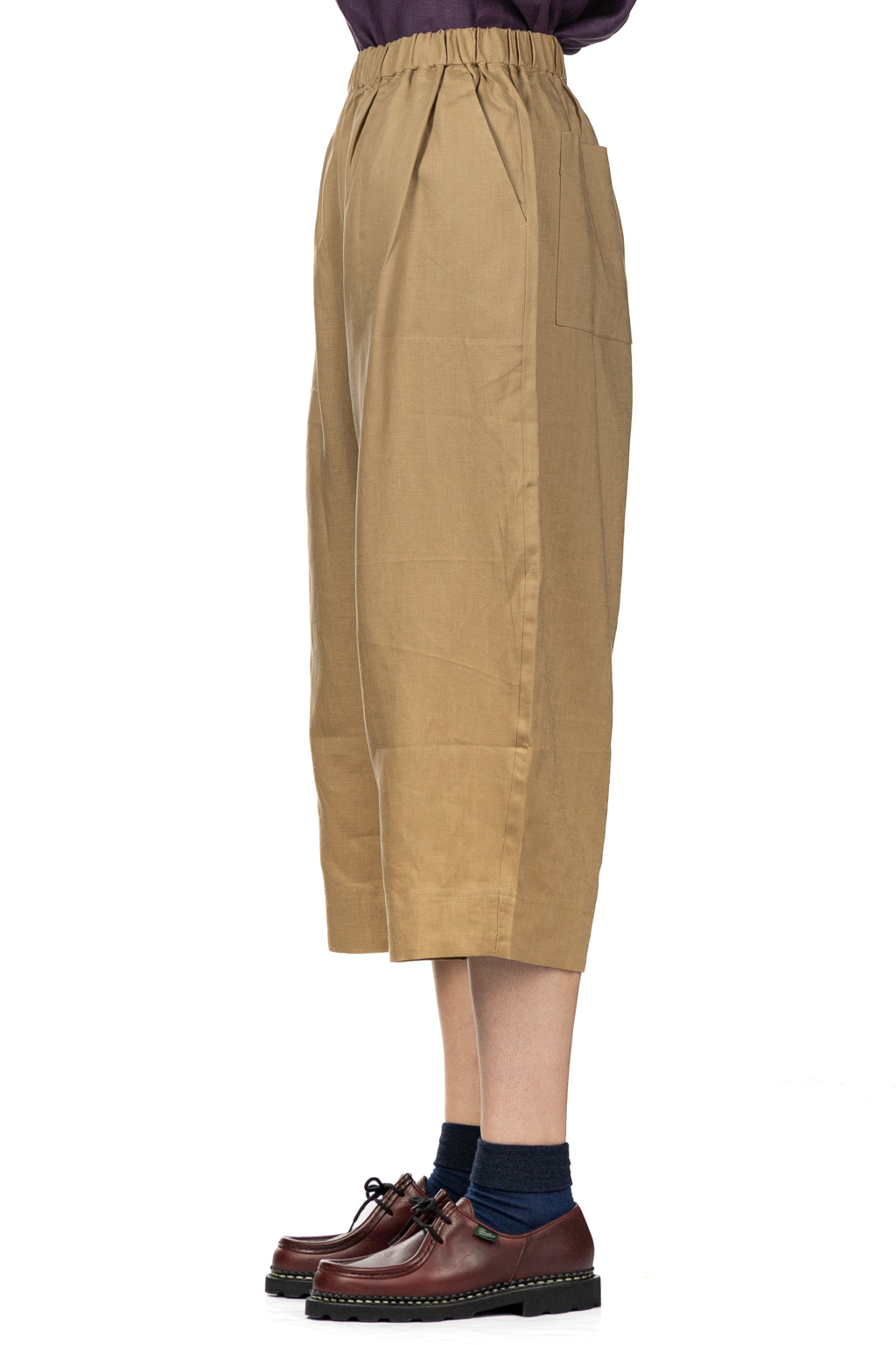 Nachukara - French Linen Cocoon Pants - Beige