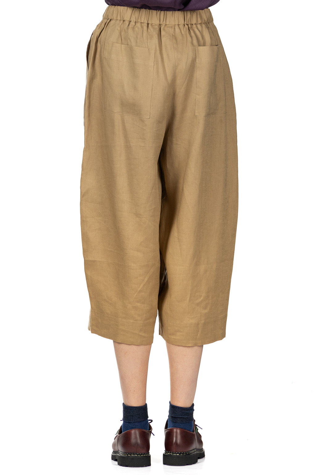 Nachukara - French Linen Cocoon Pants - Beige