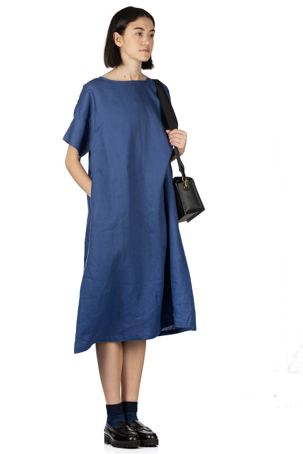 Nachukara - Linen Dress - Blue