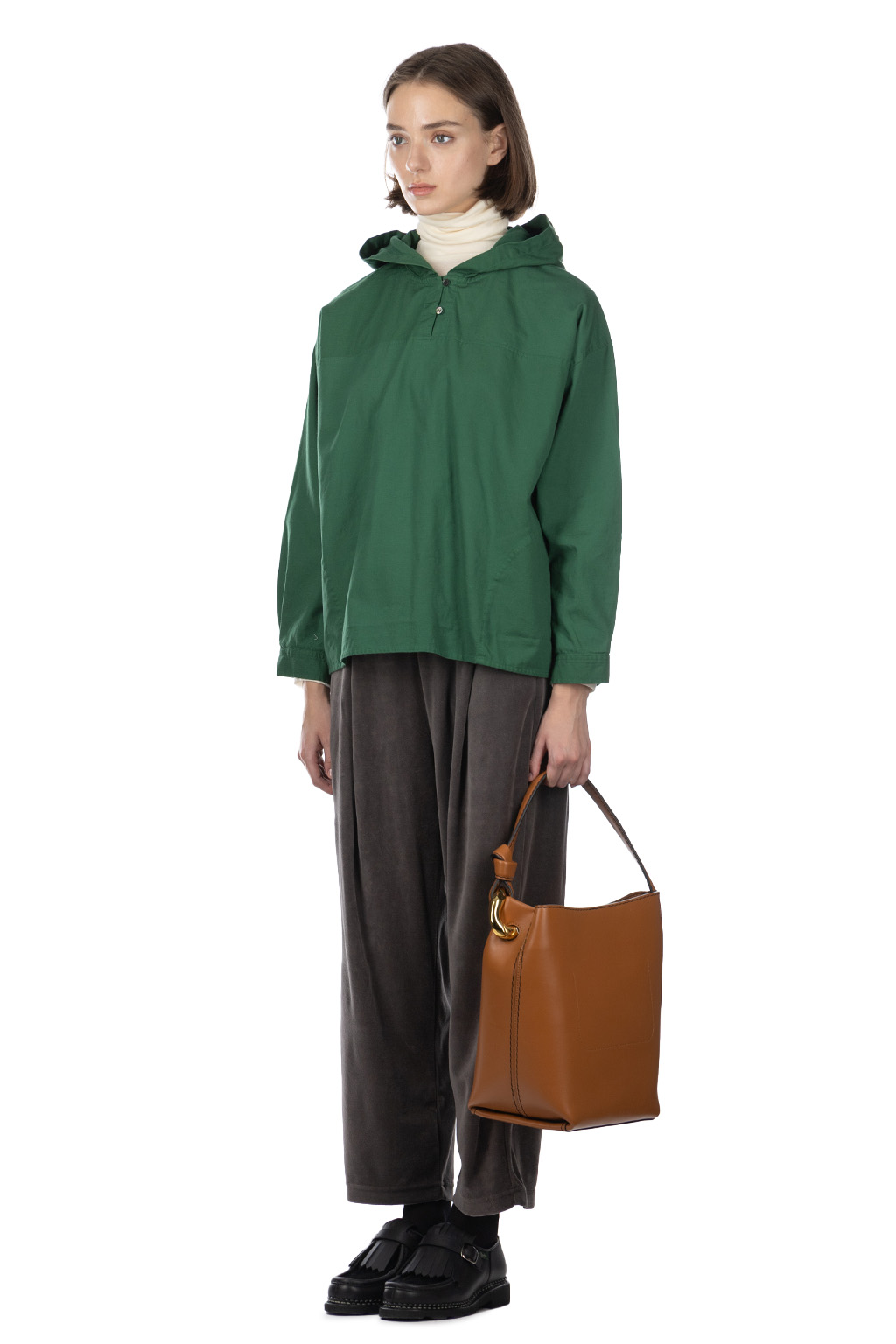 Nachukara - Oxford Hooded Pullover - Green