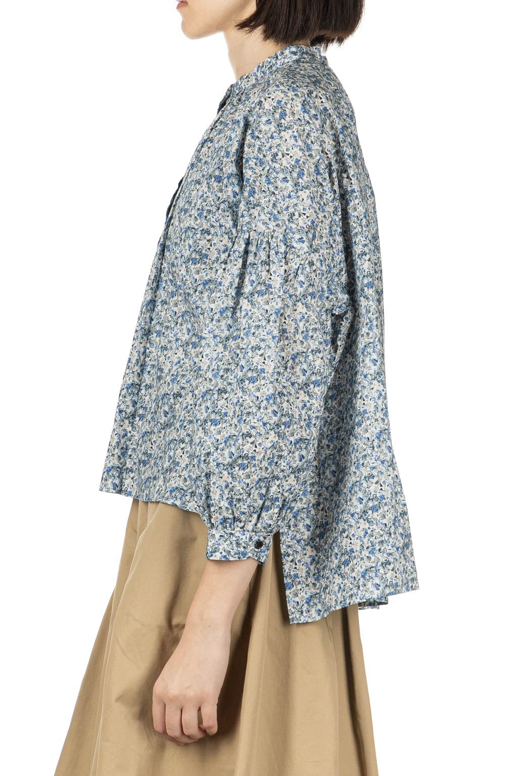 Nachukara - Printed Cotton Lawn Gathered Blouse