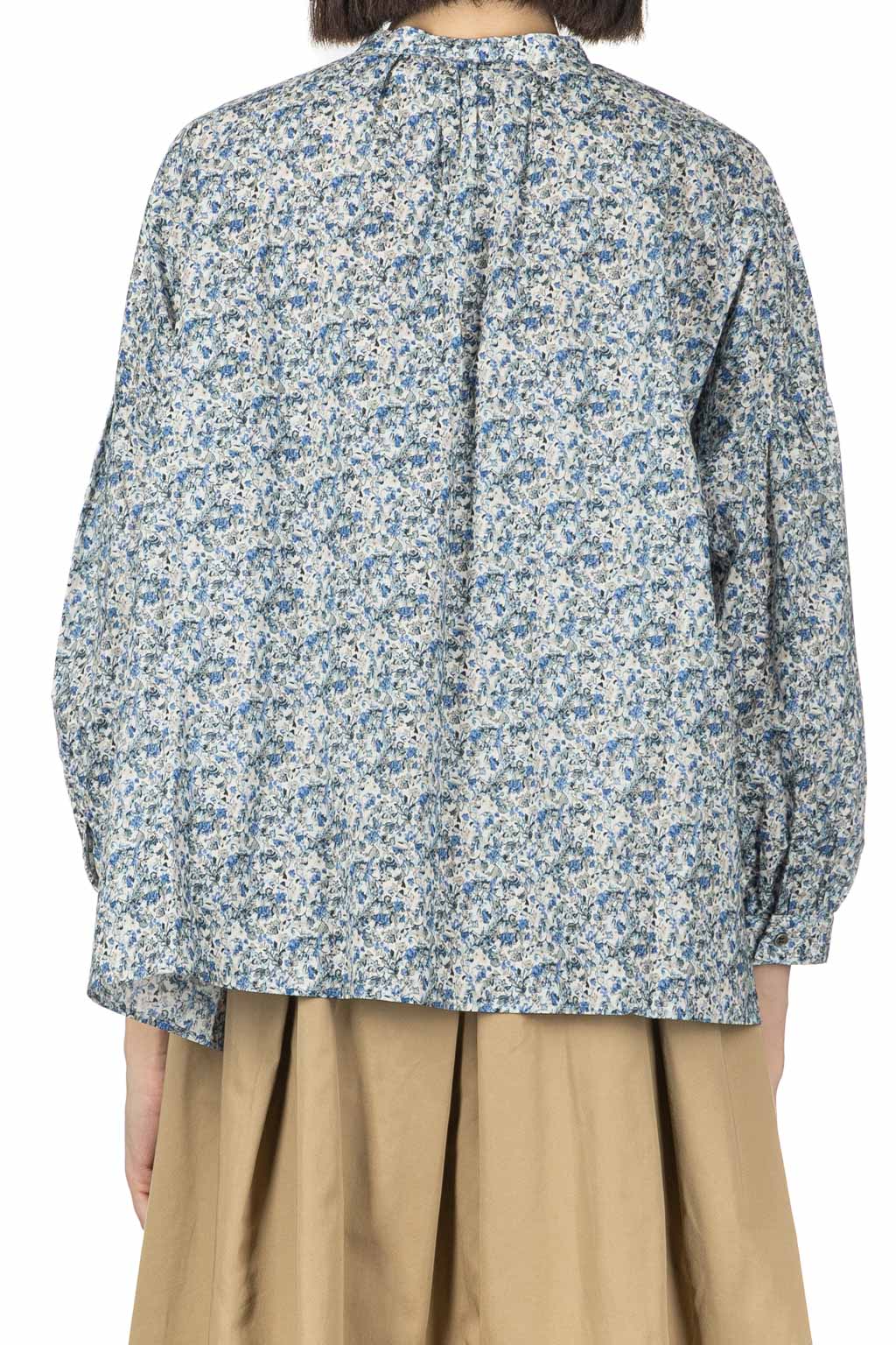 Nachukara - Printed Cotton Lawn Gathered Blouse