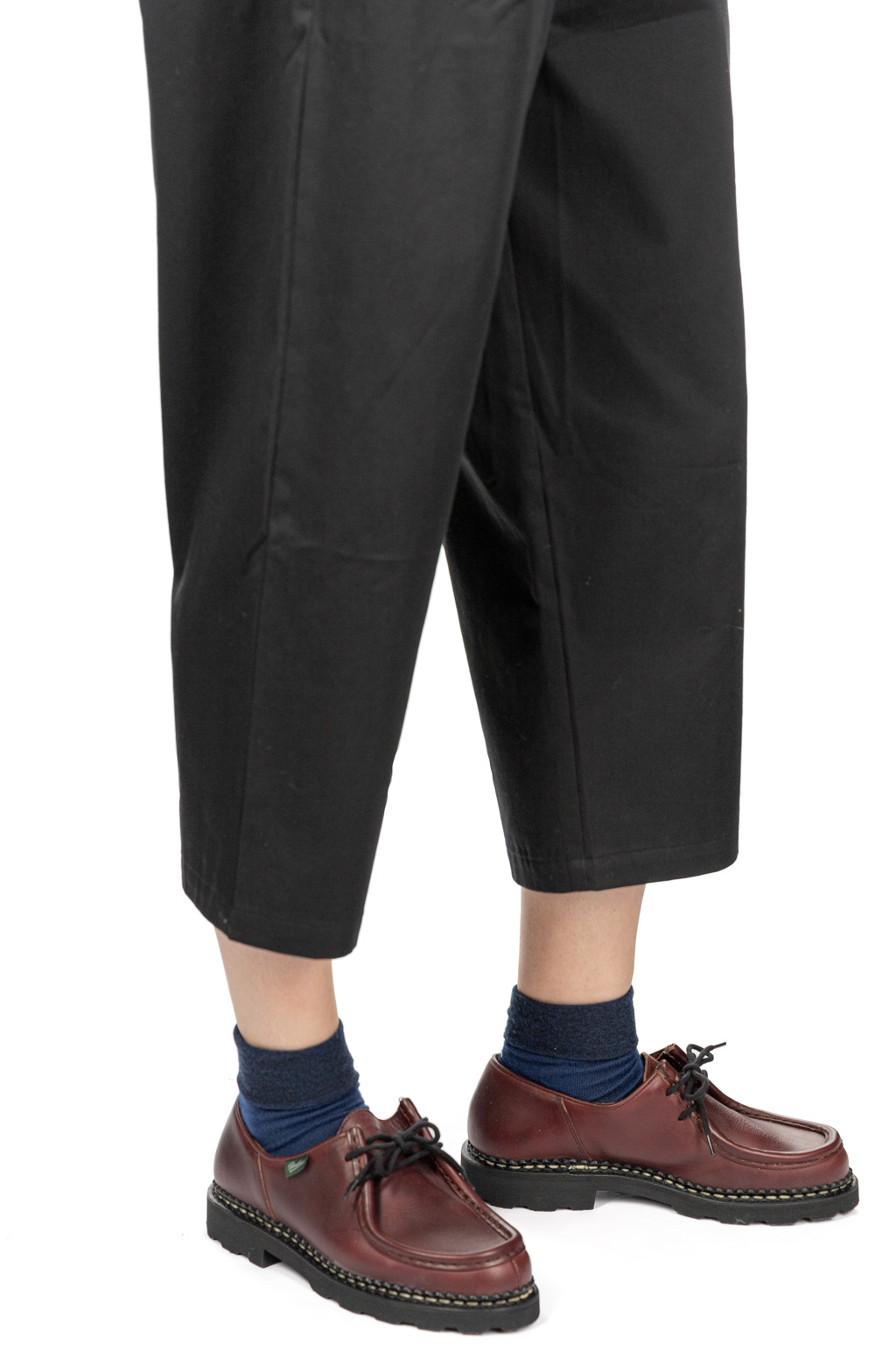 Nachukara - Soft Chino Tuck Pants - Black