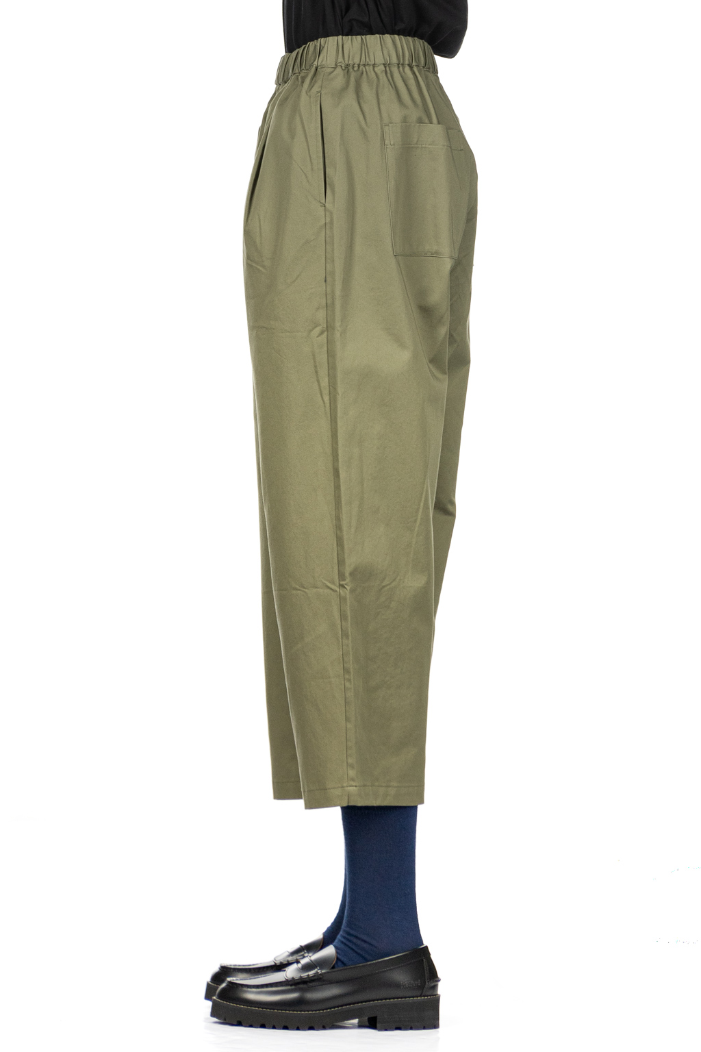 Nachukara - Soft Chino Tuck Pants - Khaki