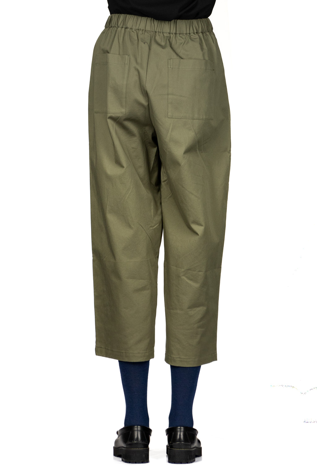 Nachukara - Soft Chino Tuck Pants - Khaki